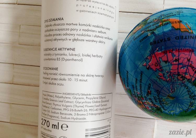 recenzje i testy kosmetyków, opinie o kosmetykach, Ziaja Pro peeling z mikrogranulkami bardzo mocny