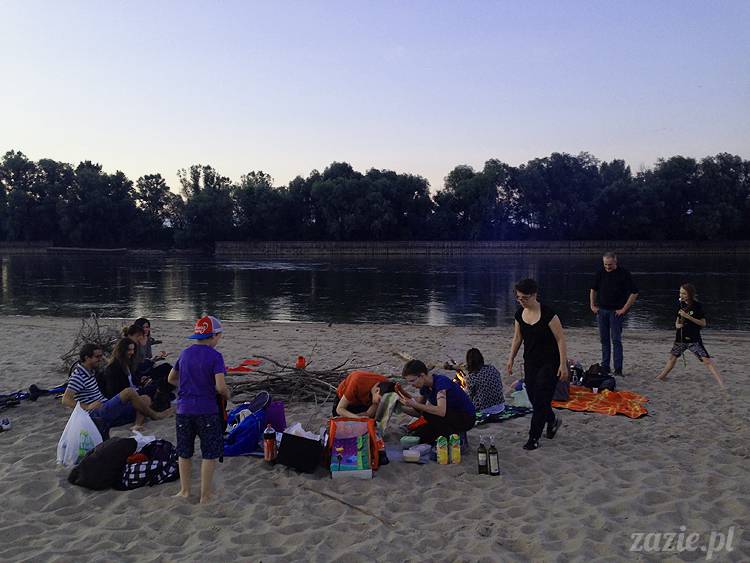 nadwiślańskie ognisko, ognisko nad Wisłą w Warszawie