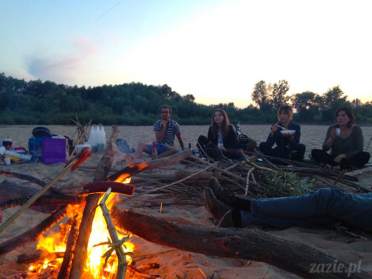 nadwiślańskie ognisko, ognisko nad Wisłą w Warszawie