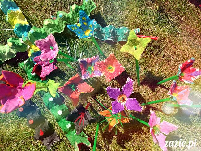 warsztaty recyklingowe Zazie i Syd na Placu Defilad