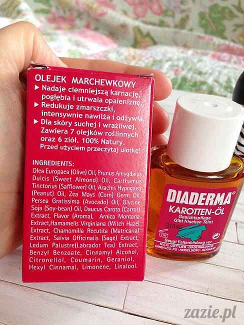 blog kosmetyczny, recenzje i testy kosmetyków, opinie o kosmetykach,, diaderma karotten oil olejek karotenowy