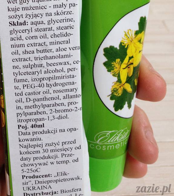 blog kosmetyczny, recenzje i testy kosmetyków, opinie o kosmetykach, eliksir krem z glistnikiem cera tlusta tradzikowa