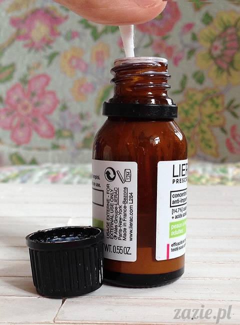 blog kosmetyczny, recenzje i testy kosmetyków, opinie o kosmetykach, lierac prescription koncentrat dwufazowy przeciw niedoskonalosciom
