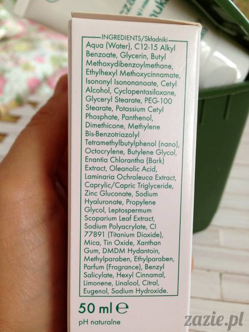 blog kosmetyczny, recenzje i testy kosmetyków, opinie o kosmetykach, ziaja oczyszczanie liście manuka krem nawilzajacy korygujaco sciagajacy