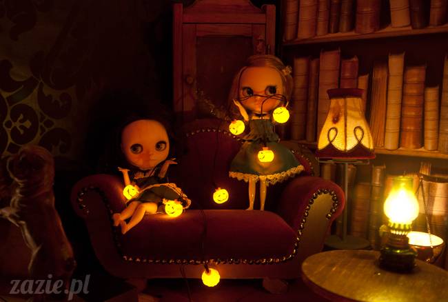 Dolly Halloween, custom Blythe doll, Zazie Dolls, lalka Blythe, lalka Blajt