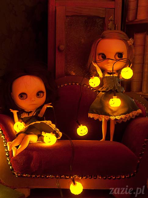 Dolly Halloween, custom Blythe doll, Zazie Dolls, lalka Blythe, lalka Blajt