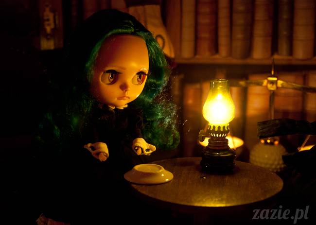 Dolly Halloween, custom Blythe doll, Zazie Dolls, lalka Blythe, lalka Blajt