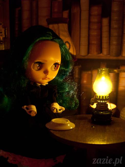 Dolly Halloween, custom Blythe doll, Zazie Dolls, lalka Blythe, lalka Blajt