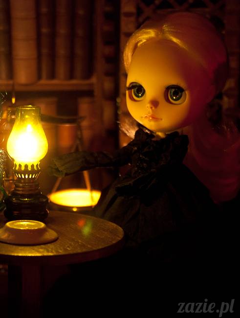 Dolly Halloween, custom Blythe doll, Zazie Dolls, lalka Blythe, lalka Blajt