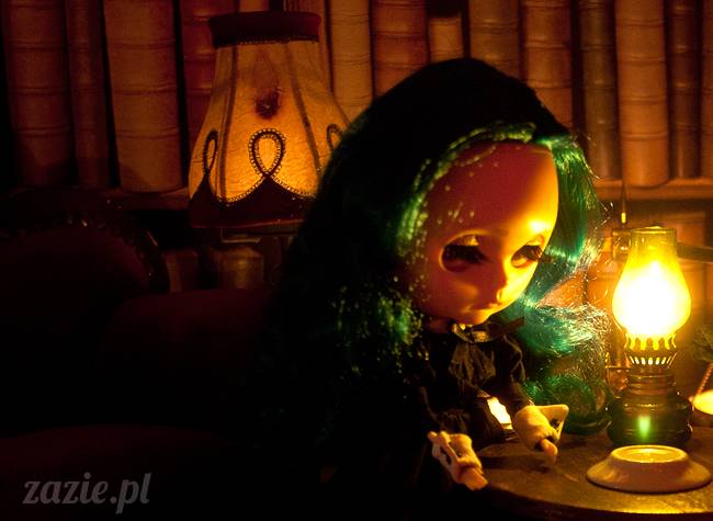 Dolly Halloween, custom Blythe doll, Zazie Dolls, lalka Blythe, lalka Blajt