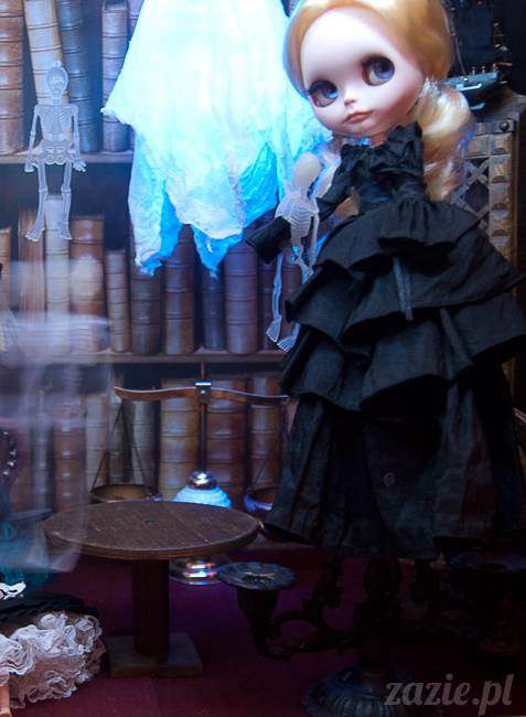 Dolly Halloween, custom Blythe doll, Zazie Dolls, lalka Blythe, lalka Blajt