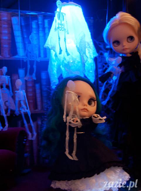 Dolly Halloween, custom Blythe doll, Zazie Dolls, lalka Blythe, lalka Blajt