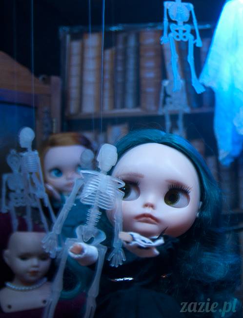 Dolly Halloween, custom Blythe doll, Zazie Dolls, lalka Blythe, lalka Blajt