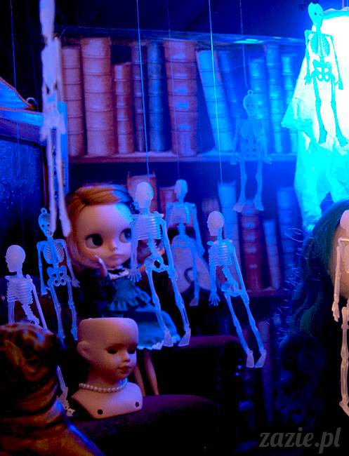 Dolly Halloween, custom Blythe doll, Zazie Dolls, lalka Blythe, lalka Blajt