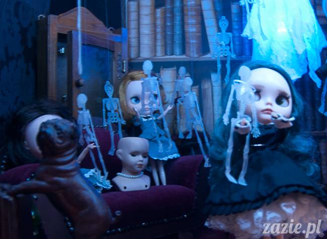 Dolly Halloween, custom Blythe doll, Zazie Dolls, lalka Blythe, lalka Blajt