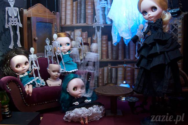 Dolly Halloween, custom Blythe doll, Zazie Dolls, lalka Blythe, lalka Blajt