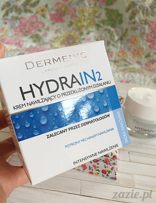blog kosmetyczny, recenzje i testy kosmetyków, opinie o kosmetykach, Dermedic, HydraIN 2, Krem nawilżający o przedłużonym działaniu