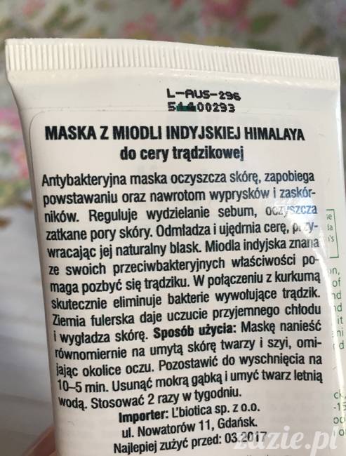 blog kosmetyczny, recenzje i testy kosmetyków, opinie o kosmetykach, himalaya neem mask maska z_miodli indyjskiej