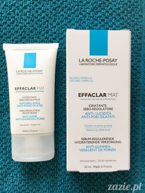 blog kosmetyczny, recenzje i testy kosmetyków, opinie o kosmetykach, leczenie trądziku, cera tłusta, cera problematyczna z niedoskonałościami, La Roche Posay, Effaclar Mat, Sebo regulujący krem nawilżający
