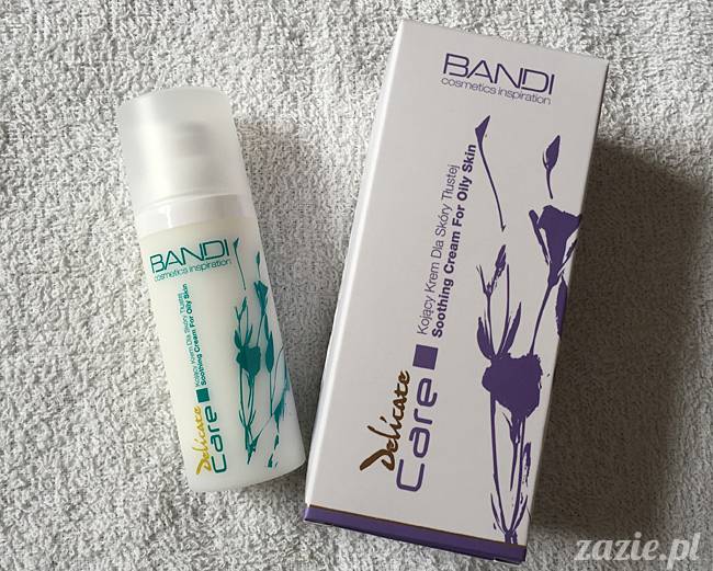 blog kosmetyczny, recenzje i testy kosmetyków, opinie o kosmetykach, leczenie trądziku, cera tłusta, cera problematyczna z niedoskonałościami, Bandi Kojący krem do skóry tłustej