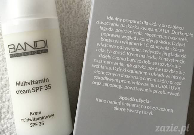blog kosmetyczny, recenzje i testy kosmetyków, opinie o kosmetykach, leczenie trądziku, cera tłusta, cera problematyczna z niedoskonałościami,Bandi Krem multiwitaminowy SPF30