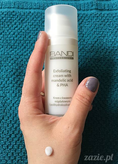 blog kosmetyczny, recenzje i testy kosmetyków, opinie o kosmetykach, leczenie trądziku, cera tłusta, cera problematyczna z niedoskonałościami, Bandi Professionals Krem z kwasem migdałowym i polihydroksykwasami