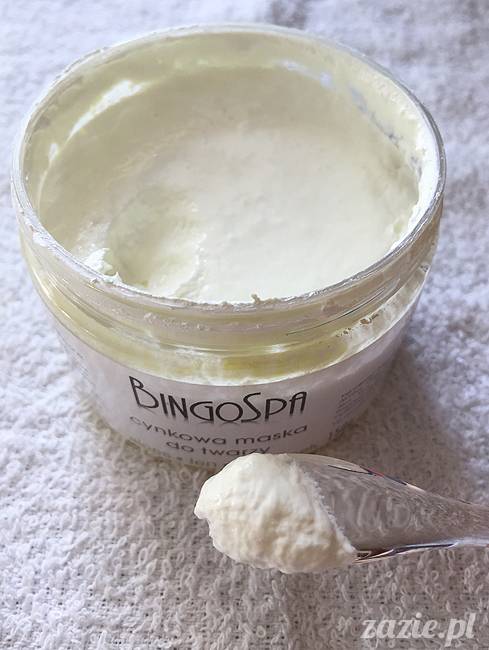 blog kosmetyczny, recenzje i testy kosmetyków, opinie o kosmetykach, leczenie trądziku, cera tłusta, cera problematyczna z niedoskonałościami,Bingo Spa, Cynkowa maska do twarzy