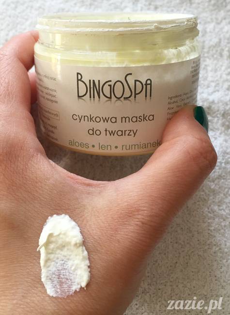 blog kosmetyczny, recenzje i testy kosmetyków, opinie o kosmetykach, leczenie trądziku, cera tłusta, cera problematyczna z niedoskonałościami,Bingo Spa, Cynkowa maska do twarzy