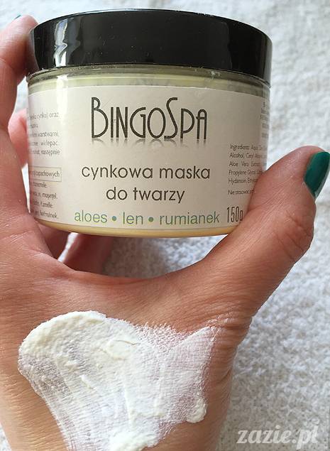 blog kosmetyczny, recenzje i testy kosmetyków, opinie o kosmetykach, leczenie trądziku, cera tłusta, cera problematyczna z niedoskonałościami,Bingo Spa, Cynkowa maska do twarzy