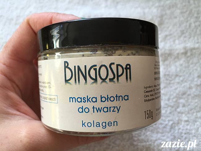 blog kosmetyczny, recenzje i testy kosmetyków, opinie o kosmetykach, leczenie trądziku, cera tłusta, cera problematyczna z niedoskonałościami, Bingo Spa, Maska błotna do twarzy z kolagenem