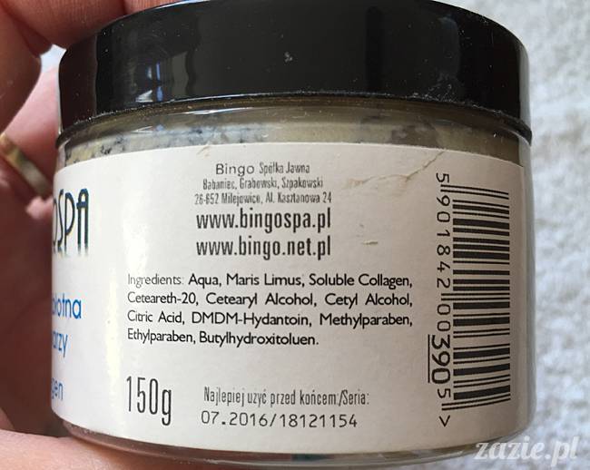 blog kosmetyczny, recenzje i testy kosmetyków, opinie o kosmetykach, leczenie trądziku, cera tłusta, cera problematyczna z niedoskonałościami, Bingo Spa, Maska błotna do twarzy z kolagenem