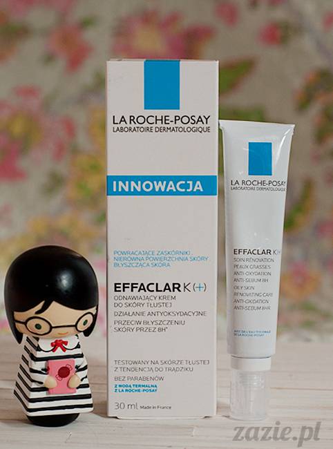 blog kosmetyczny, recenzje i testy kosmetyków, opinie o kosmetykach, leczenie trądziku, cera tłusta, cera problematyczna z niedoskonałościami, La Roche Posay, Effaclar (+) plus. Odnawiający krem do skóry tłustej