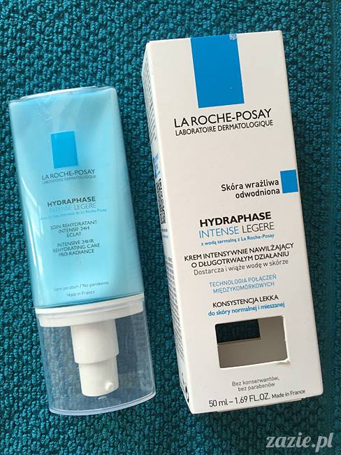 blog kosmetyczny, recenzje i testy kosmetyków, opinie o kosmetykach, leczenie trądziku, cera tłusta, cera problematyczna z niedoskonałościami, La Roche Posay, Hydraphase Intense Legere, Krem intensywnie nawilżający o długotrwałym działaniu