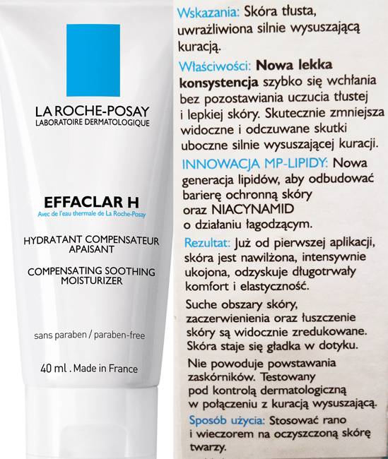 blog kosmetyczny, recenzje i testy kosmetyków, opinie o kosmetykach, leczenie trądziku, cera tłusta, cera problematyczna z niedoskonałościami, La Roche Posay, Effaclar H, kojący krem nawilżający