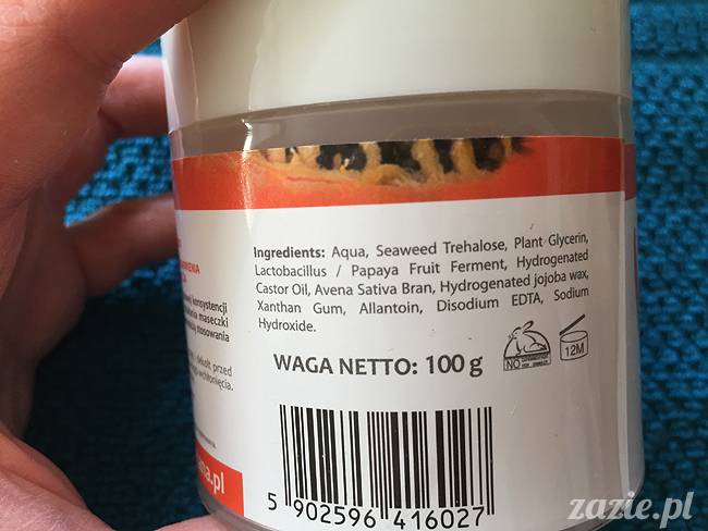 blog kosmetyczny, recenzje i testy kosmetyków, opinie o kosmetykach, leczenie trądziku, cera tłusta, cera problematyczna z niedoskonałościami, maska krem z papai do twarzy na noc