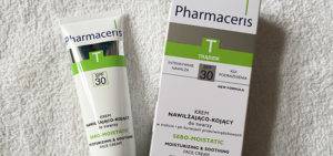 [recenzja] Pharmaceris T, Sebo Moistatic, Krem nawilżająco-kojący w trakcie i po kuracjach przeciwtrądzikowych, SPF30