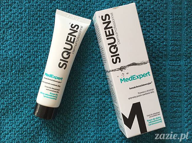 blog kosmetyczny, recenzje i testy kosmetyków, opinie o kosmetykach, leczenie trądziku, cera tłusta, cera problematyczna z niedoskonałościami, Siquens Med Expert Krem do skóry odwodnionej i przesuszonej