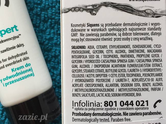 blog kosmetyczny, recenzje i testy kosmetyków, opinie o kosmetykach, leczenie trądziku, cera tłusta, cera problematyczna z niedoskonałościami, Siquens Med Expert Krem do skóry odwodnionej i przesuszonej