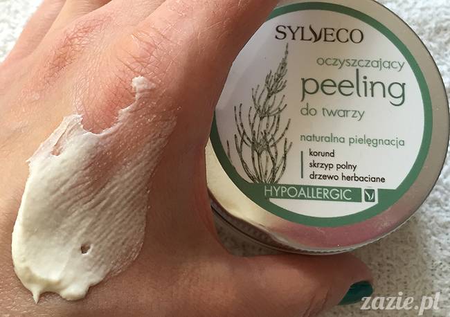blog kosmetyczny, recenzje i testy kosmetyków, opinie o kosmetykach, leczenie trądziku, cera tłusta, cera problematyczna z niedoskonałościami, Sylveco Oczyszczający Peeling z korundem, korund skrzyp polny drzewo herbaciane