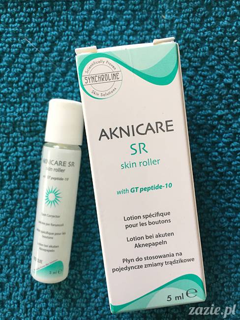 blog kosmetyczny, recenzje i testy kosmetyków, opinie o kosmetykach, leczenie trądziku, cera tłusta, cera problematyczna z niedoskonałościami, Synchroline, Aknicare SR skin roller, Płyn na pojedyncze zmiany trądzikowe