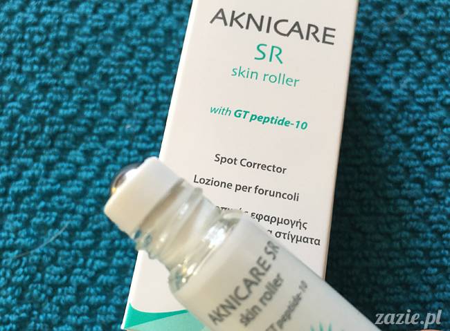 blog kosmetyczny, recenzje i testy kosmetyków, opinie o kosmetykach, leczenie trądziku, cera tłusta, cera problematyczna z niedoskonałościami, Synchroline, Aknicare SR skin roller, Płyn na pojedyncze zmiany trądzikowe