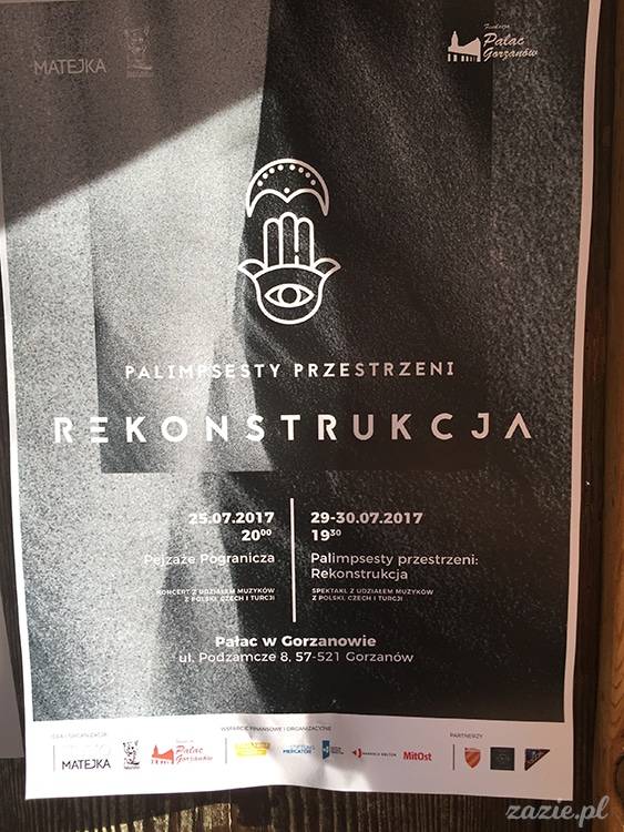 Palimpsesty Przestrzeni Rekonstrukcja, Pałac Gorzanów, Pałac w Gorzanowie, Bahar Nihal Ersözlü, Studio Matejka, Kolektyw Pejzaże, Budalasultan, Tandem Turkey-EU