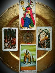 karta dnia: KRÓLOWA DENARÓW/PENTAKLI/DYSKÓW