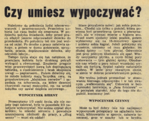 „kawa, papieros i tabletka dopingująca”