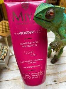 skład i opinie MIYA MyWonderBalm I love me Odżywczy krem do twarzy z olejkiem z róży