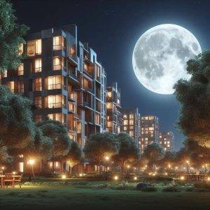 Księżyc w pełni zawisł nad Pałacem na Wodzie…