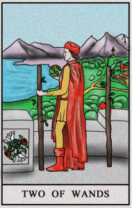 karta tarota: DWÓJKA KIJÓW