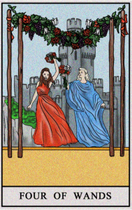 karta tarota: CZWÓRKA KIJÓW