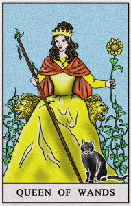 karta tarota: KRÓLOWA KIJÓW