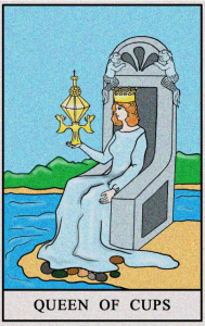 karta tarota: KRÓLOWA KIELICHÓW